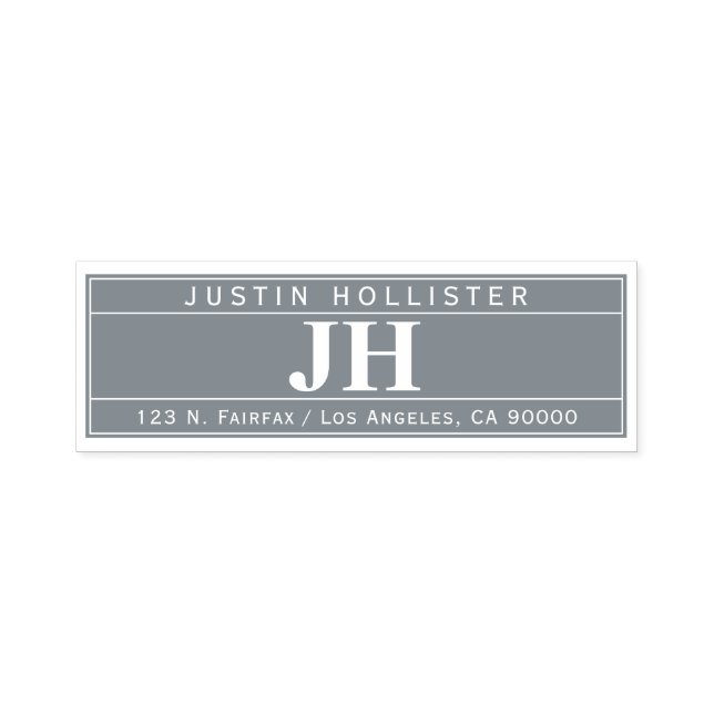 Tampon Auto-encreur Moderne Gras Professionnel | Adresse de retour (Design)