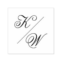 Monogramme de Mariage de typographie simple et cla