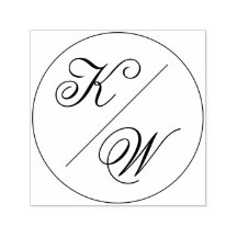 Monogramme de Mariage de typographie simple et cla