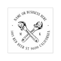 Monogramme de tournevis vintage Nom Adresse de ret