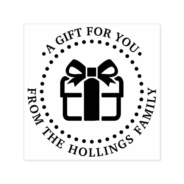 Tampon Auto-encreur Noël Noël Hanoukka Cadeau d'anniversaire pour vous (Design)