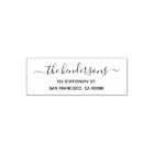 Nom de famille Calligraphie Chic Adresse de Retour