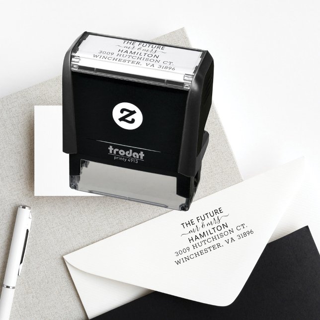Tampon Auto-encreur Nom de famille personnalisé (Créateur téléchargé)
