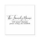 Nom de famille personnalisé et adresse de retour m