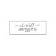 Nom de famille Script Moderne Minimaliste Adresse