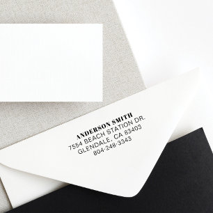 Tampon Auto-encreur Nom de l'entreprise et adresse de retour pour l'en