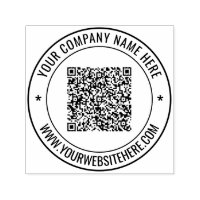 Nom du code QR Site Web Autonomie Ronde Timbre