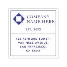 Nom du logo d'entreprise moderne Adresse personnal