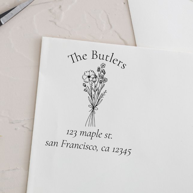 Tampon Auto-encreur Nom personnalisé Code d'adresse de retour automati (Créateur téléchargé)