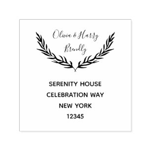 Tampon Auto-encreur Nom Personnalisé Et Adresse De Retour Timbre Auto-