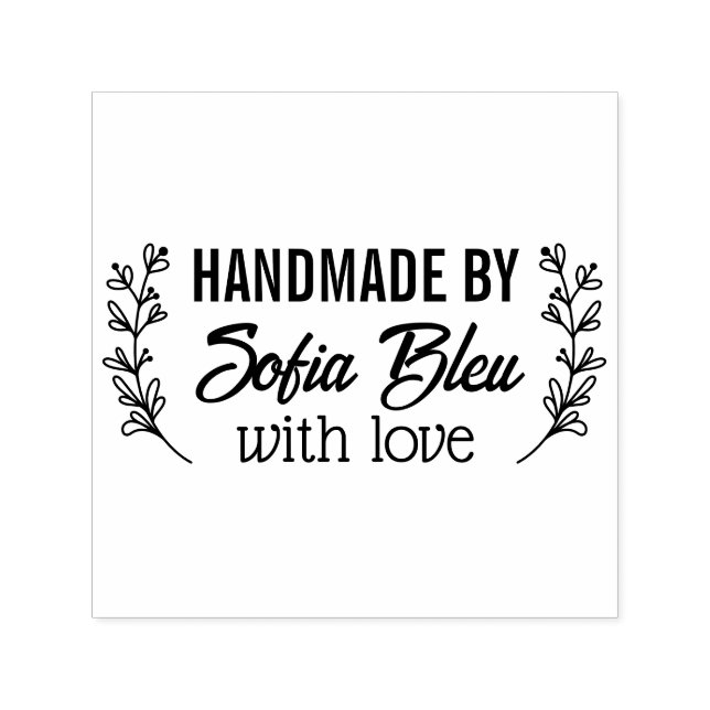 Tampon Auto-encreur Nom personnalisé ou nom de société tissu vêtements (Design)