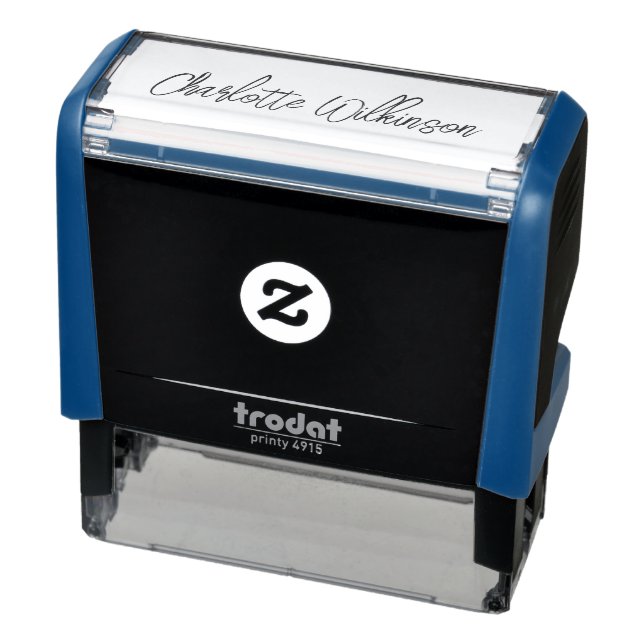 Tampon Auto-encreur Nom personnalisé Signature élégante Cursive (Produit)