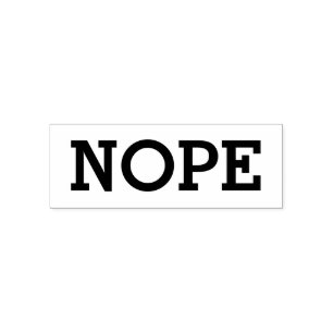 Tampon Auto-encreur NOPE Funny auto-Encre Timbre
