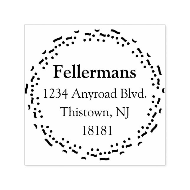 Tampon Auto-encreur Notes musicales Cercle (Design)