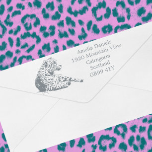 Tampon Auto-encreur Nouvelle adresse personnelle Jaguar personnalisée