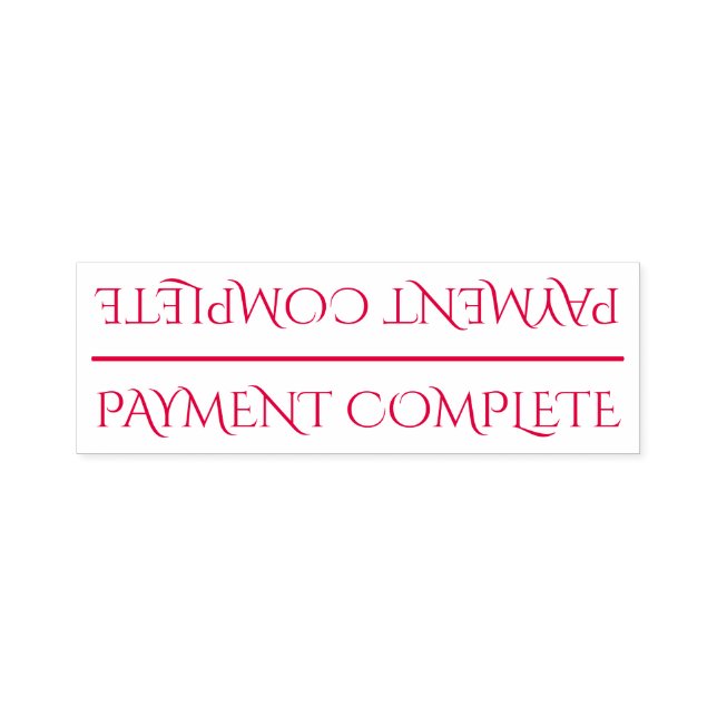 Tampon Auto-encreur "PAIEMENT COMPLET" Timbre en caoutchouc (Design)
