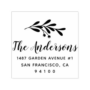 Tampon Auto-encreur Paix et joie Noël auto-allumage Timbre