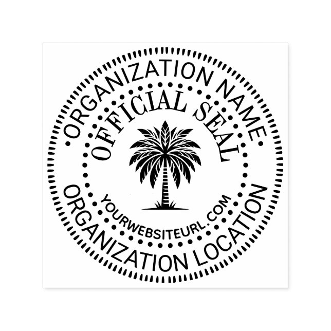 Tampon Auto-encreur Palm #1 Générique Personnalisé Nom officiel du pho (Design)