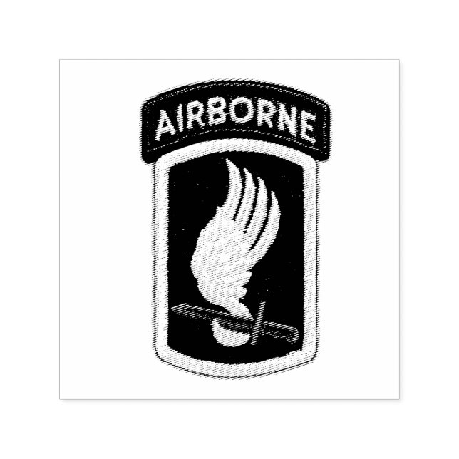 Tampon Auto-encreur Patch de la 173e brigade aéroportée des soldats du (Design)
