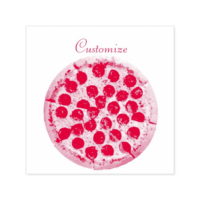 Tampon Auto-encreur Pepperoni Pizza Thunder_Cove (Design)
