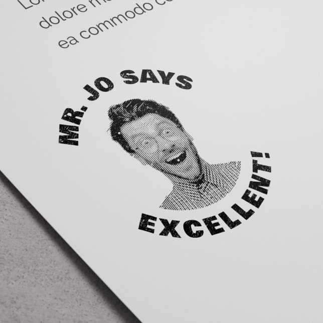 Tampon Auto-encreur Personnalisé Funny Teacher Photo Excellent (Créateur téléchargé)