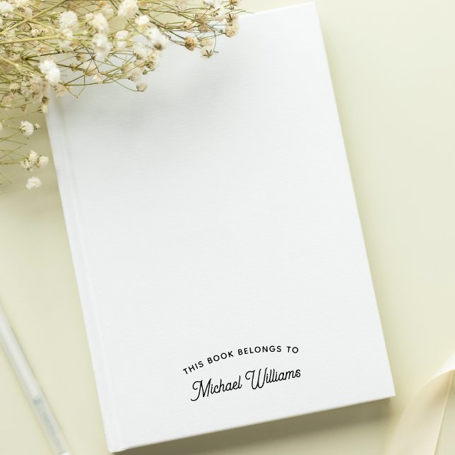 Tampon Auto-encreur Personnaliser Ce Livre Appartient À Un Nom Personn (Make Custom This Book Belongs To Personalized Name Self-inking Stamp)