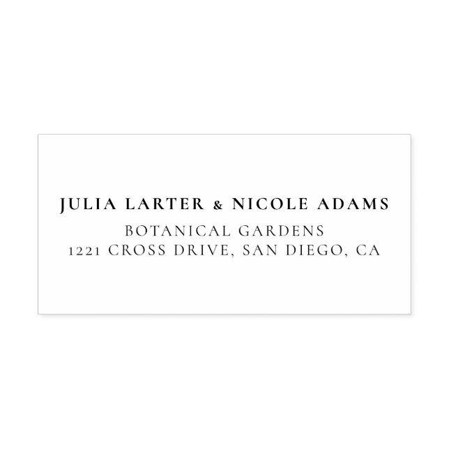 Tampon Auto-encreur Pétales Florales de Rose Sauvage Mariage Affaire d (Design)