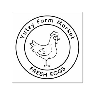 Tampon Auto-encreur Petit marché de la ferme à poulets 