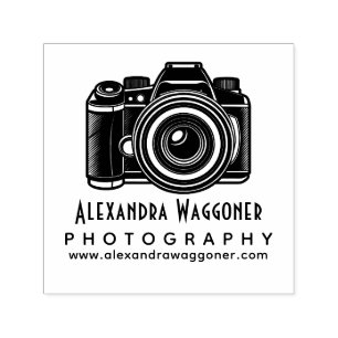 Tampon Auto-encreur Photographe professionnel Appareil photo #7 Logo d