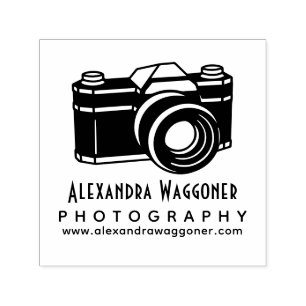 Tampon Auto-encreur Photographe professionnel Caméra #6 Logo d'entrepr