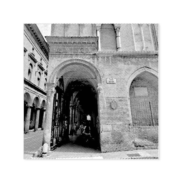 Tampon Auto-encreur Piazza Rossini Bologne Italie (Design)