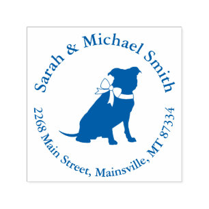 Tampon Auto-encreur Pit Bull Chien Baby shower Puppy Pitbull