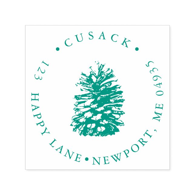 Tampon Auto-encreur PixDezines Pinecone (Design)