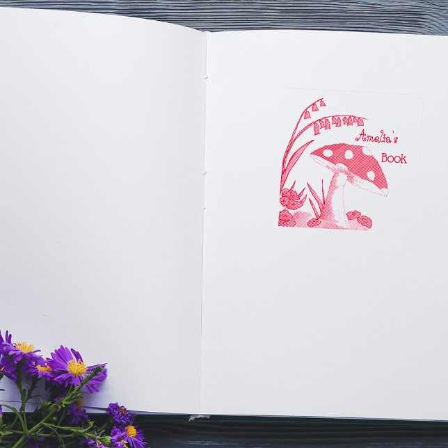 Tampon Auto-encreur Plaque de livre de tabouret personnalisée (Créateur téléchargé)