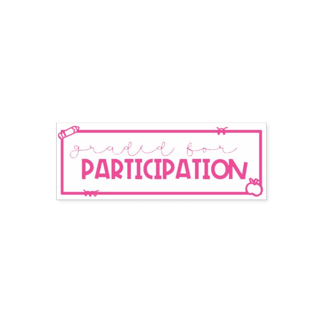 Tampon Auto-encreur Points de participation Timbre de l'enseignant (Design)