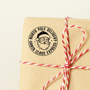 Tampon Auto-encreur Pôle Nord Santa Claus Express Livraison spéciale