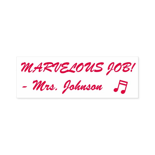 Tampon Auto-encreur Positif "MARVELOUS JOB !" Timbre en caoutchouc de  (Design)