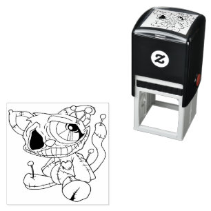 Tampon Auto-encreur Poupée Voodoo Kitty auto-Encre en caoutchouc