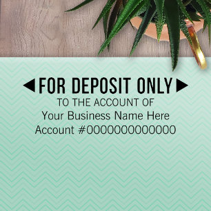 Tampon Auto-encreur Pour dépôt uniquement - Bureau de base ou Banque d