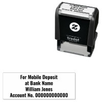 Pour le dépôt mobile au nom de la banque Numéro de