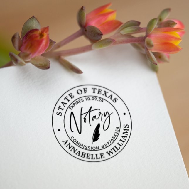 Tampon Auto-encreur Public Notaire moderne (Créateur téléchargé)