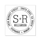 Red Custom Classic Initiales Mariage Adresse de re