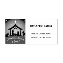 Religieux Noël Nativité Scène Retour Adresse