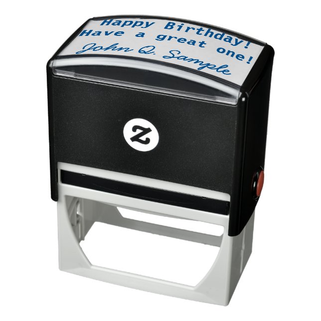 Tampon Auto-encreur Rencontre d'anniversaire avec signature (Produit)