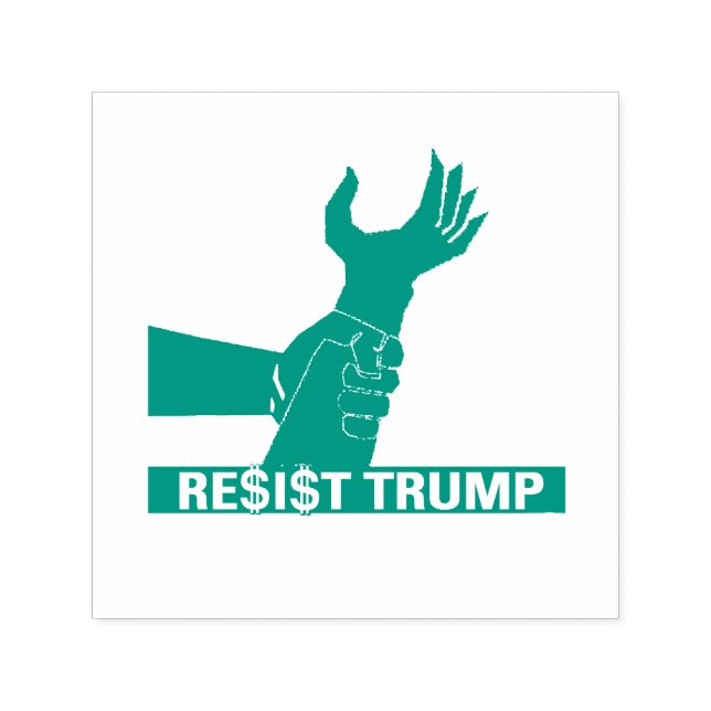 Tampon Auto-encreur Résister à Trump (Design)