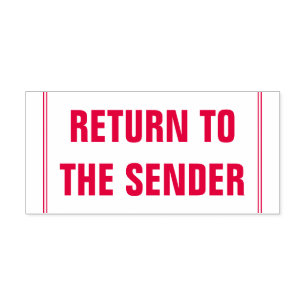 Tampon Auto-encreur "RETOUR À L'ENVOI" Timbre en caoutchouc
