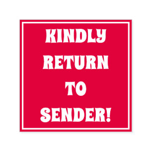 Tampon Auto-encreur "RETOURNEZ À L'ENVOI !" Timbre en caoutchouc