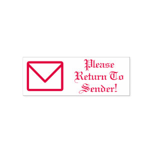 Tampon Auto-encreur "Retournez À L'Expéditeur !" Timbre en caoutchouc
