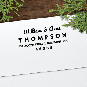 Tampon Auto-encreur Rétro type frais timbre de Auto-encrage d'adresse