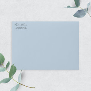 Tampon Auto-encreur Romantic Script Wedding Return Address